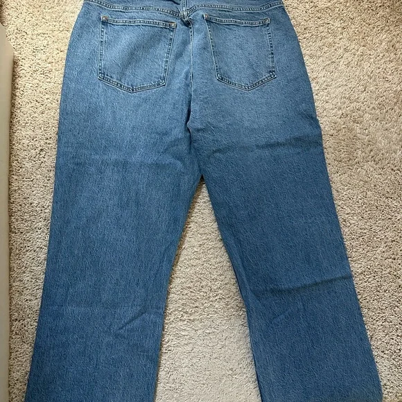Abercrombie & Fitch Curve Love Low Rise Baggy Jeans Womens 34 Regular NWT - Picture 10 of 10